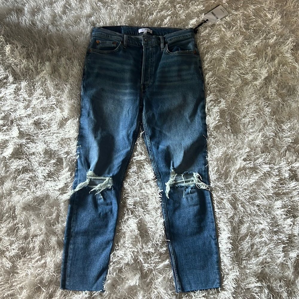NWT RE/DONE 90’s High Rise Ankle Crop
